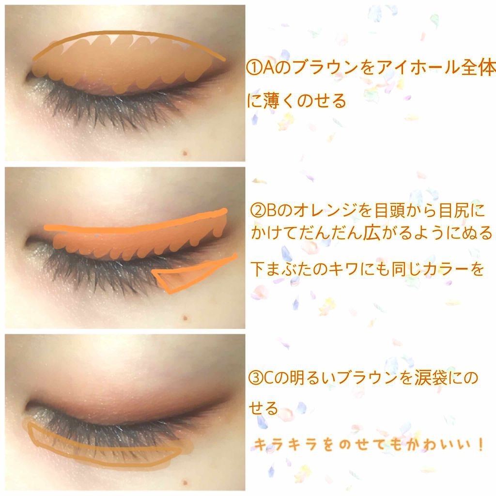 オレンジブラウンアイシャドウで目元にトレンド感を 魅力upの使い方 似合うリップ大研究 Lips