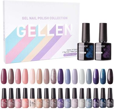 人気色をチェック Gellen ジェルネイル 16色セット Uv Led対応 ポリッシュタイプ ベーストップ付き Gellenのリアルな口コミ レビュー Lips