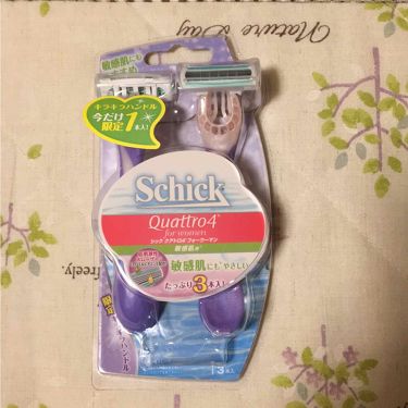 シック Schick ボディ用 クアトロ4 ディスポ フォーウーマン 3本入 使い捨てタイプ 女性用 カミソリ シックの辛口レビュー ドラッグストアで300円くらい今だけ一本追 By あんこ 乾燥肌 代後半 Lips
