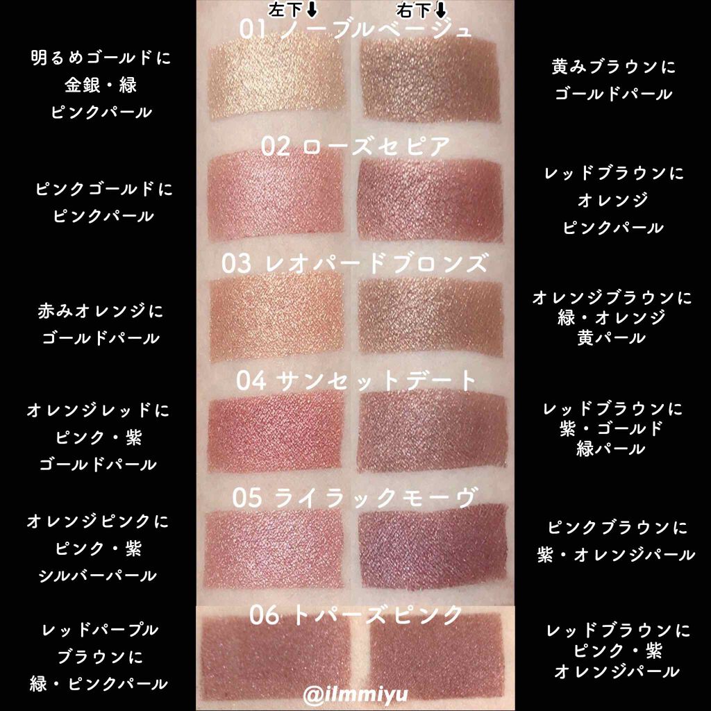 限定色レビュー シルキースフレアイズ キャンメイクの人気色を比較 パーソナルカラー分け シルキースフレアイ By ミユ Ilmmiyu 混合肌 Lips