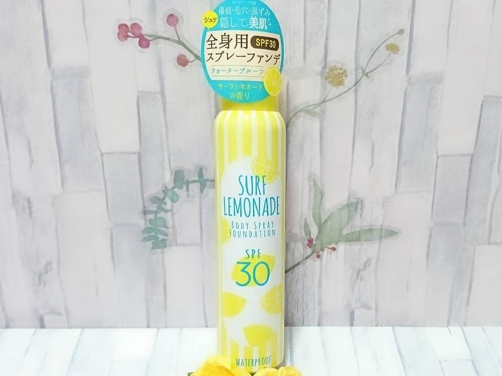 限定日焼け止め 顔用 ボディースプレーファンデーション Surf Lemonadeの口コミ 気になる傷跡肌の毛穴 肘や膝の黒ずみなど夏 By ライムレモン 乾燥肌 30代後半 Lips