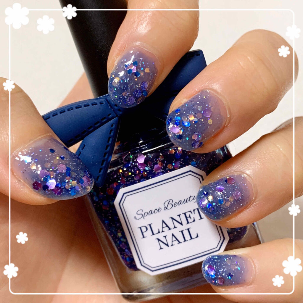 ネイルポリッシュ Planet Nailの口コミ 深海ネイル 単色で少しグラデにしてみ By Mtk Lips