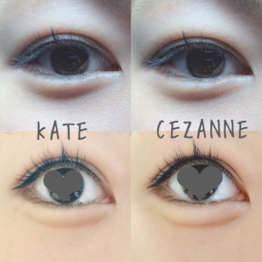 あなたはどっち派 Kate Vs Cezanne リキッドアイライナーを徹底比較 ୨୧kateとce By ﾌﾗﾍﾟﾁｰﾉ 混合肌 Lips