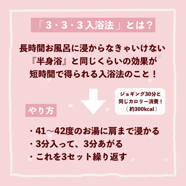 ソーダスカッシュの香り 爆汗湯の口コミ 3 3 3入浴法 ダイエット お医者 By ぽん Lips