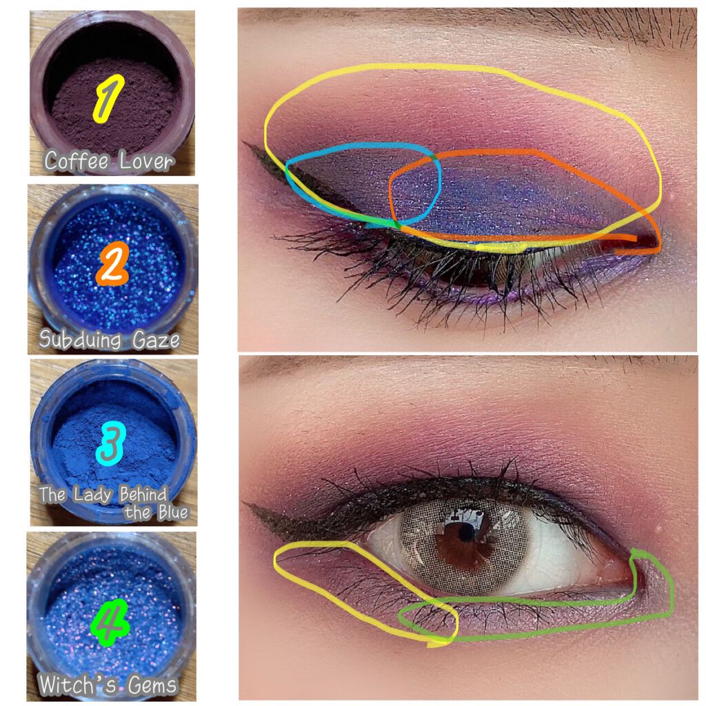 Sigil Inspired Magic Eyeshadows Sigil Inspiredの口コミ ロシアのやばい粉ロシアのヤバイ粉を使った By うー Youtube始めました ポケモンメイク 普通肌 代後半 Lips