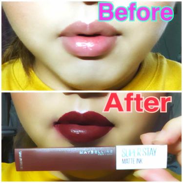 Spステイ マットインク Maybelline New Yorkの口コミ 2枚目に唇の写真があります先日発売日と共 By こにゃ 敏感肌 Lips