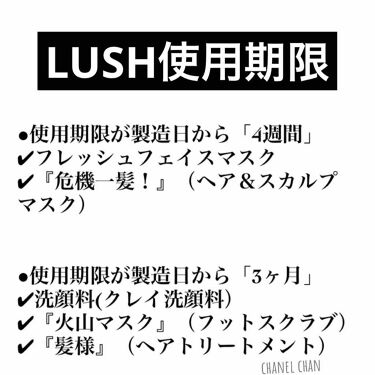 パワーマスク ラッシュを使った口コミ Lush使用期限まとめ Lushの商品大 By Hati 混合肌 Lips