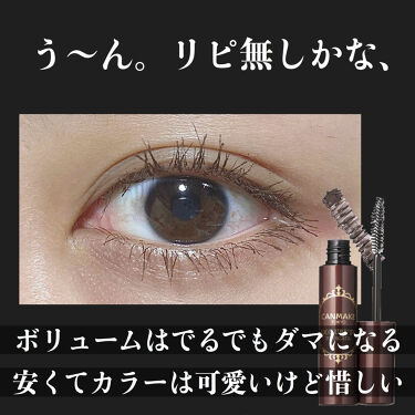 ゴクブトマスカラ キャンメイクの辛口レビュー キャンメイクのマスカラって学生さんに絶大な By Enu 混合肌 代前半 Lips