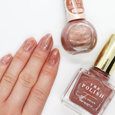 カラフルネイルズ キャンメイクを使った口コミ 大人っぽヌーディーネイル𓅯 こんばんは め By 𝑚𝑒𝑟𝑐𝑒 Lips