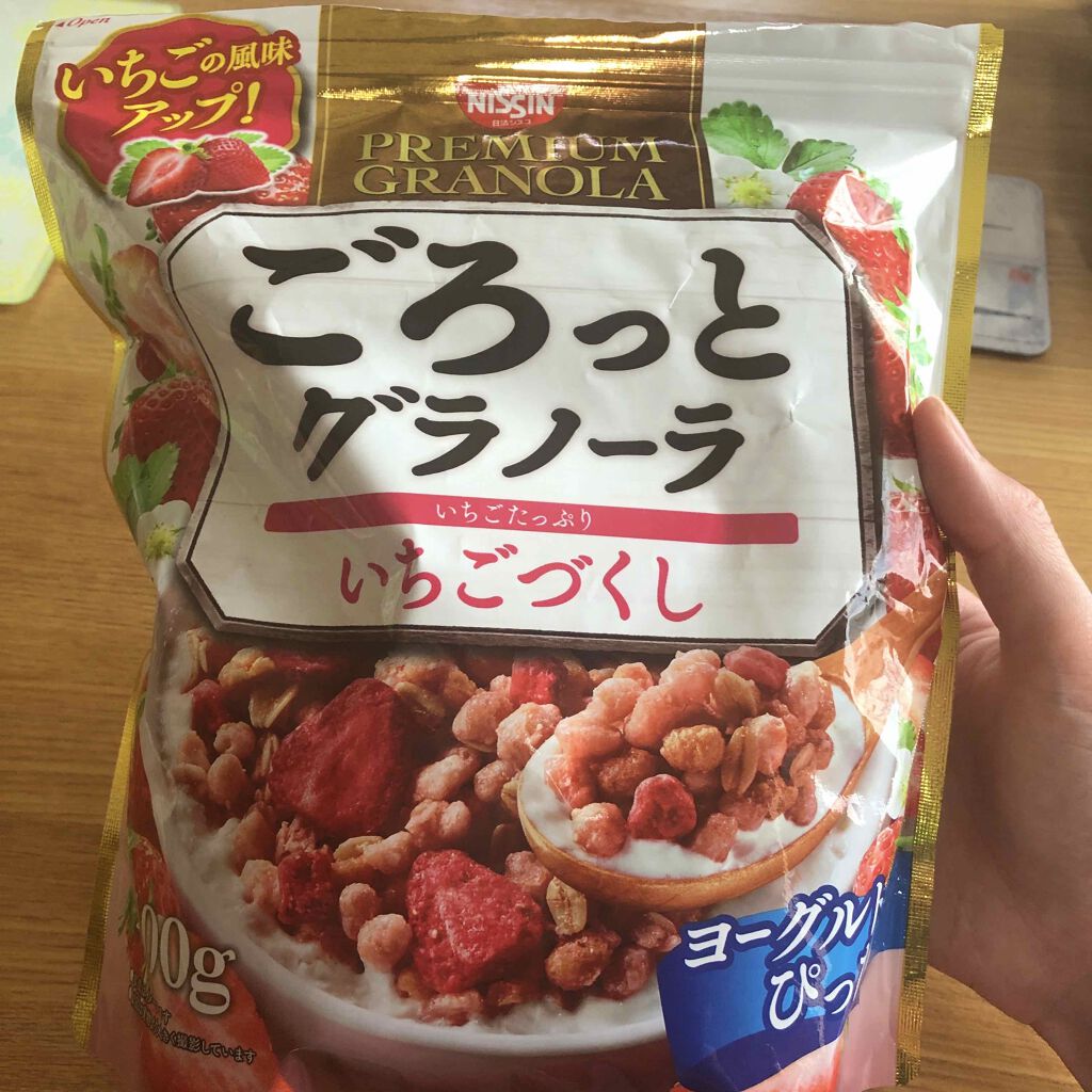 ごろっとグラノーラ いちごづくし 日清シスコの口コミ こんにちは なおです 朝食やおやつに ご By なお 混合肌 代後半 Lips