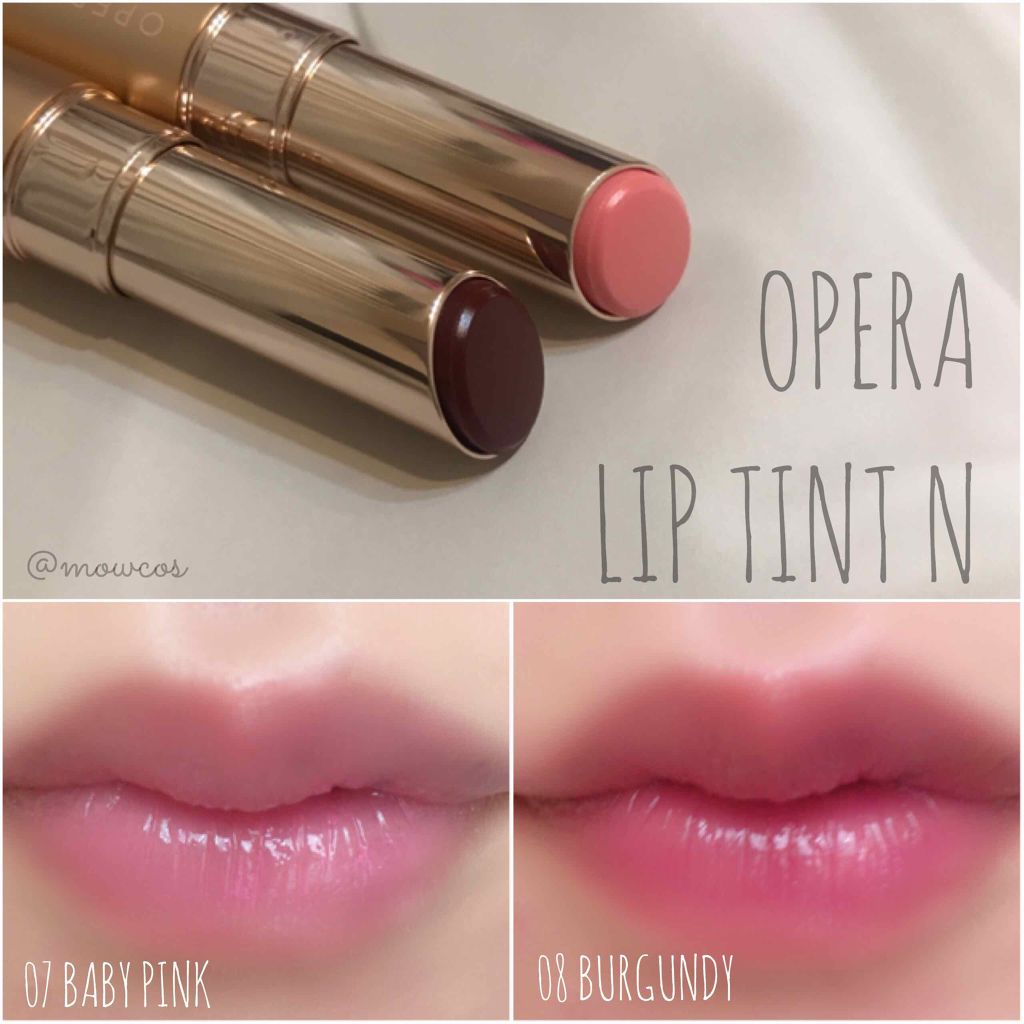 新色レビュー リップティント N Operaの人気色を比較 透けるキレイ色 落ちずに続く By モー子 乾燥肌 Lips