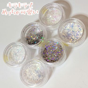 デコレーションネイルパーツ Daisoの口コミ 超優秀 100均で買えるおすすめネイルシール パーツ 6種類全部違うキラキラ By ゆずぽん 混合肌 代後半 Lips