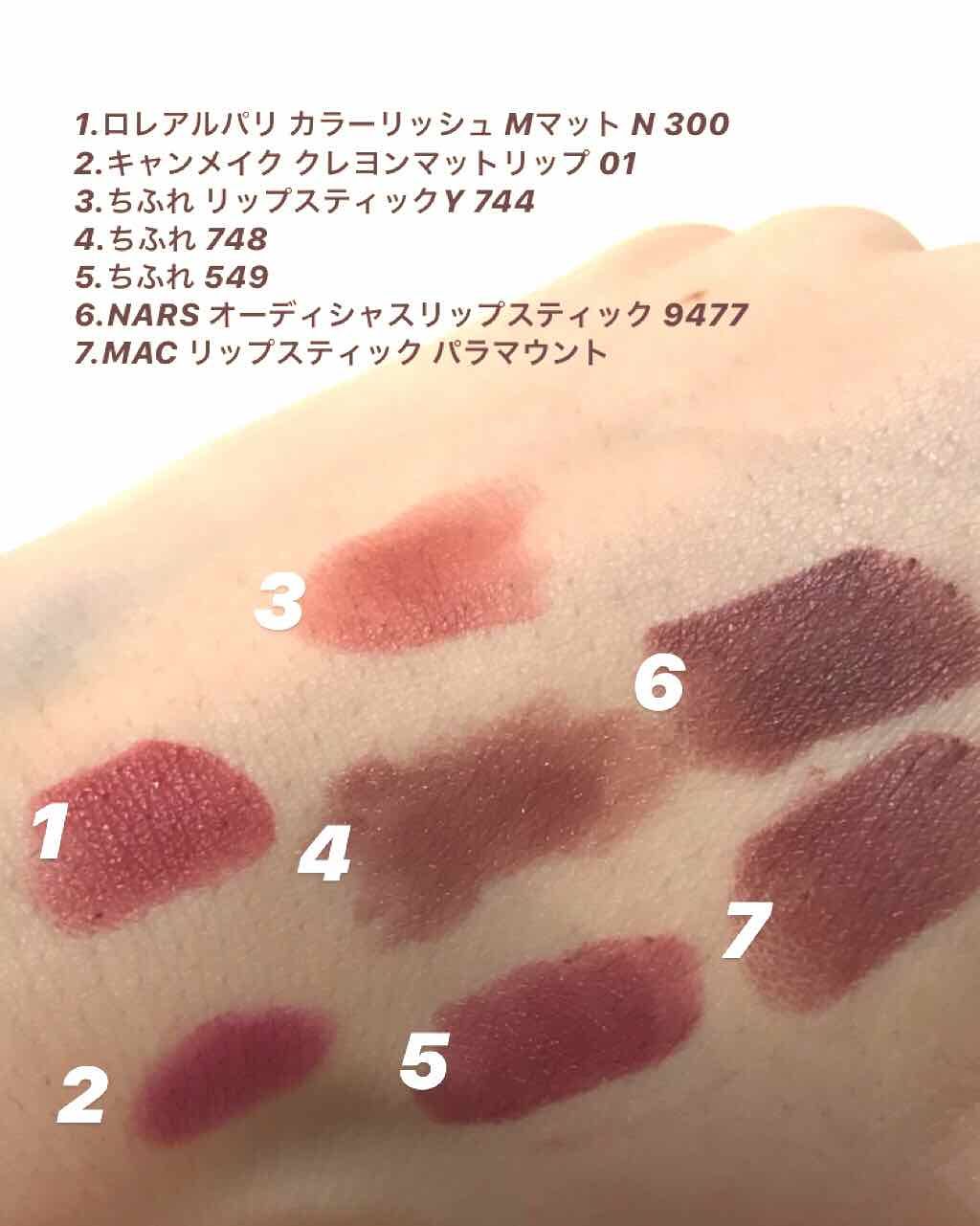 100 Nars リップ 9477 似てる