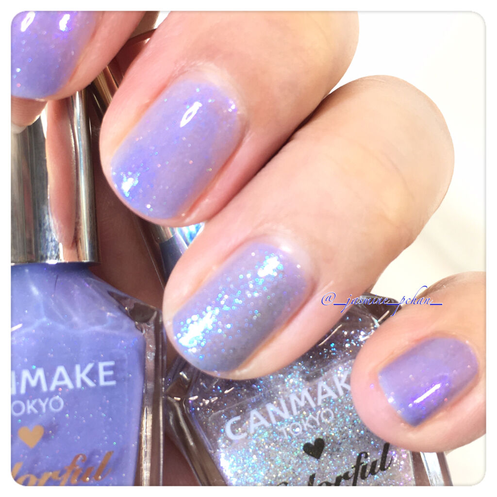 カラフルネイルズ キャンメイクを使った口コミ キャンメイクde夏ネイル涼しげ青紫ネイル By ぴい 普通肌 40代前半 Lips