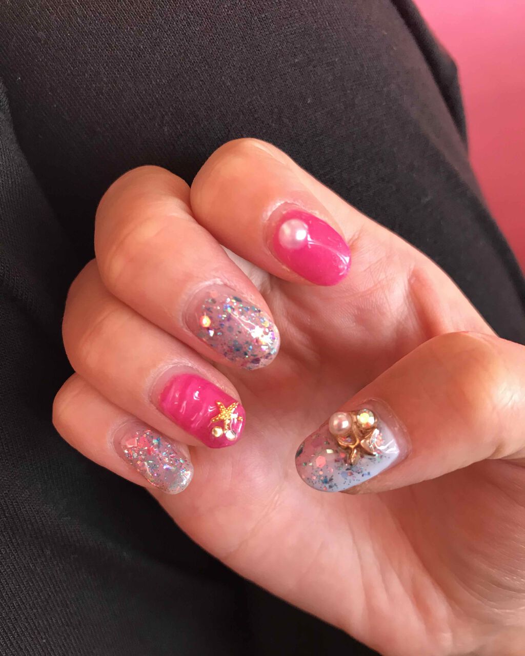 Shジェルネイル ライト対応 セリアの口コミ 超優秀 100均で買えるおすすめマニキュア マーメイドネイル By ねおねお 混合肌 代前半 Lips