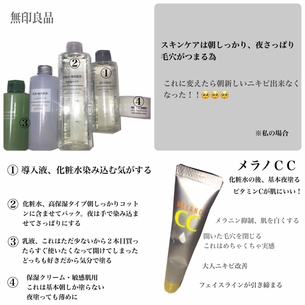 化粧水 敏感肌用 高保湿タイプ 無印良品を使った口コミ ストレス ホルモンバランスでニキビが酷かっ By ｍａｒｉ 乾燥肌 代前半 Lips