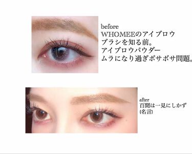 パーフェクトブラウンアイズ キャンメイクを使った口コミ Whomee アイブロウブラシ熊野筆 18 By 子鹿 脂性肌 代前半 Lips