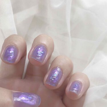 カラフルネイルズ キャンメイクを使った口コミ アメジストネイル 使用したものダイソーサ By Shinonome Lips