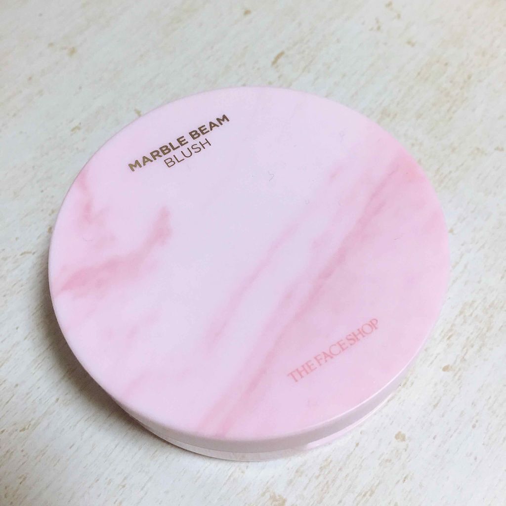 マーブルビームブラッシュ The Face Shopの口コミ 女の子気分を上げる恋チーク Theface By ある あるぱか 乾燥肌 代後半 Lips