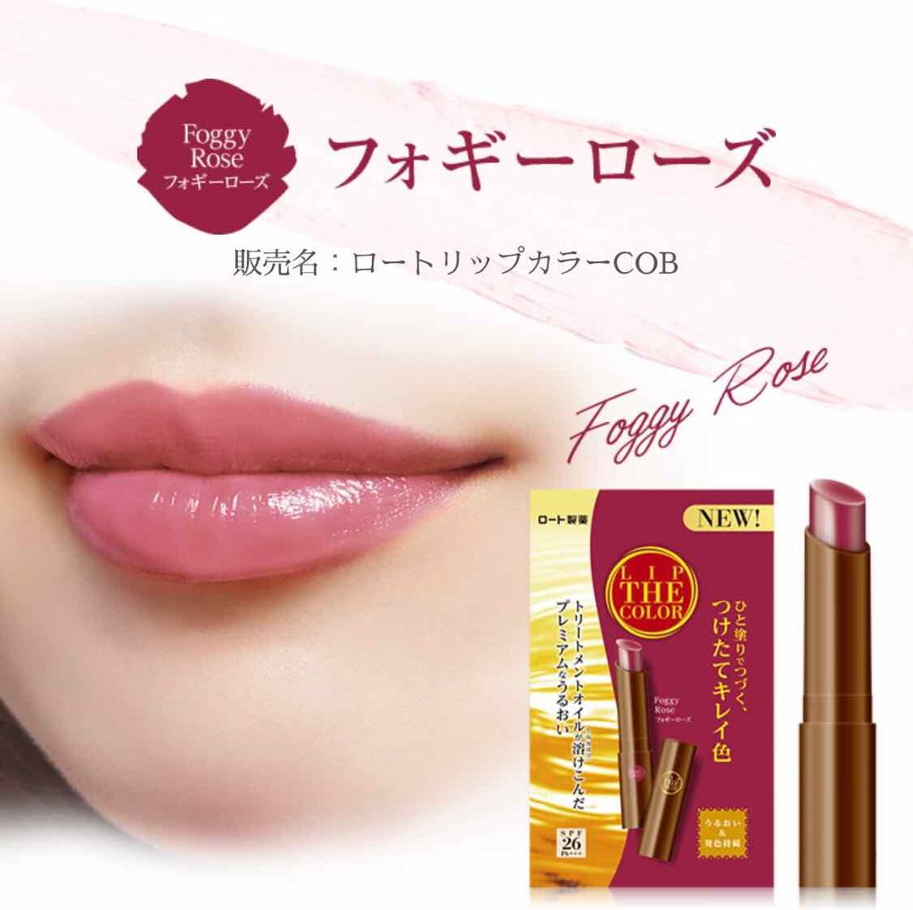 リップザカラー リップザカラーの口コミ ロート製薬のリップザカラー色はフォギーロー By 麻 乾燥肌 Lips