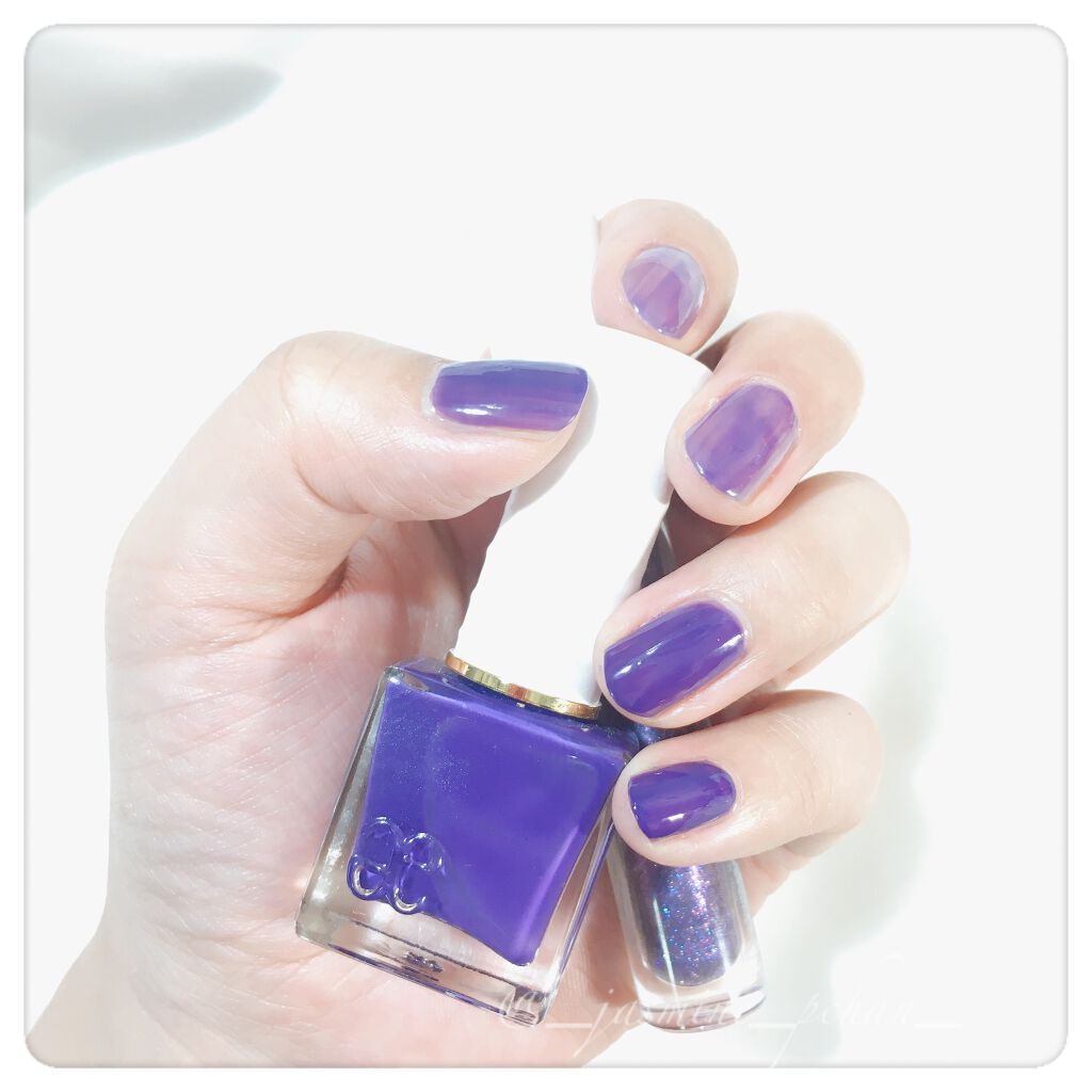 フローリックネイルラッカー エレガンス クルーズの口コミ 透け感のある青紫色のネイル ラメパールなし By ぴい 投稿お休み中 普通肌 40代前半 Lips