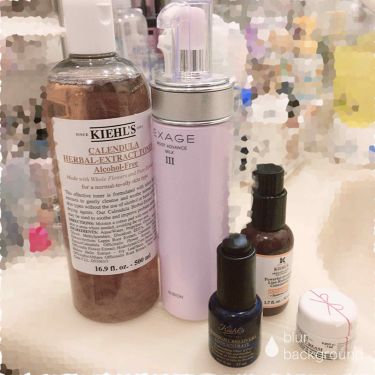 キールズ ミッドナイトボタニカル コンセントレート Kiehl Sを使った口コミ 年始にブラーを買いに行ったらスキンケアほぼ By しろい Lips