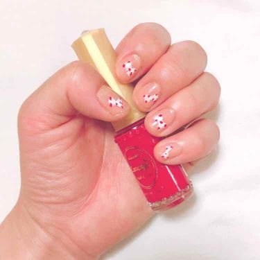 プリンセスハッピー プリンセスハッピーを使った口コミ ネイルシール風ネイル 肌色に近いピンク By ゆうき 普通肌 Lips