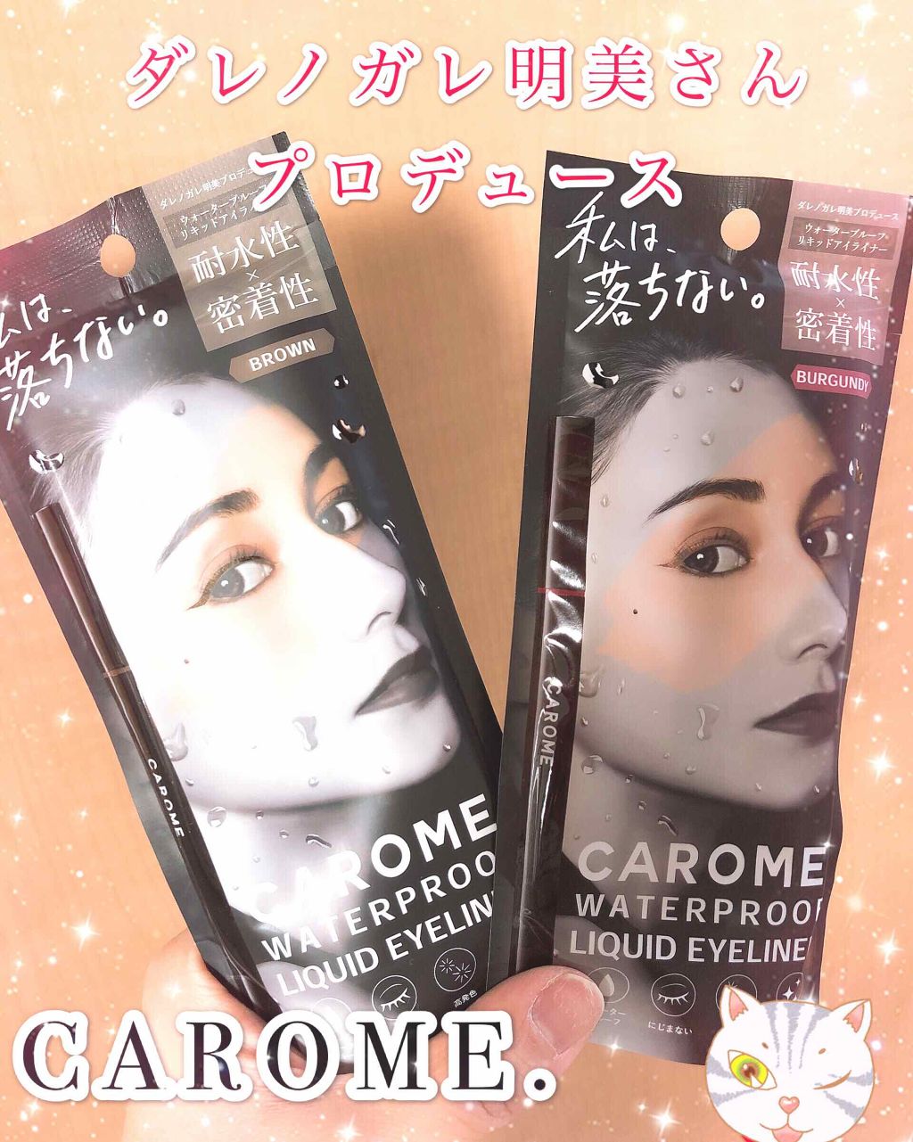 ウォータープルーフ リキッドアイライナー Carome の人気色を比較 今年のベスコス有力候補 ダレノガレ明美さ By きい 乾燥肌 30代前半 Lips