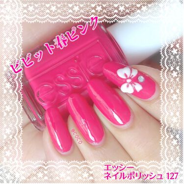ネイルポリッシュ エッシーを使った口コミ 春に纏いたいビビットピンク エッシーネイ By Coco Lips