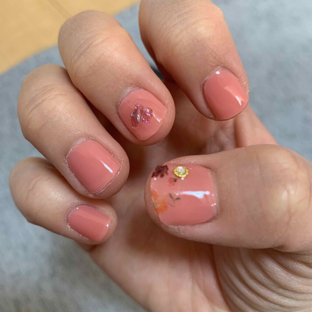 しずくネイルシール キャンドゥを使った口コミ Ohoraネイルをアレンジして見ました By たなも 乾燥肌 代後半 Lips