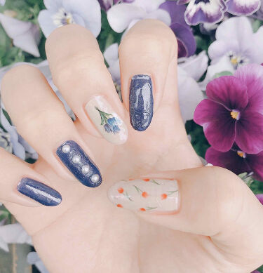 ウィンマックス ネイルスパークス Daisoを使った口コミ 爪先を清楚に彩る Bluetuli By Liii 代前半 Lips