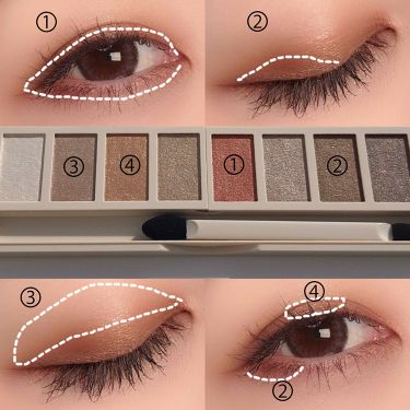 リシェ グラマラスモード アイパレット Viseeの人気色を比較 ヴィセリシェグラマラスモード アイパレット By Nana Lips