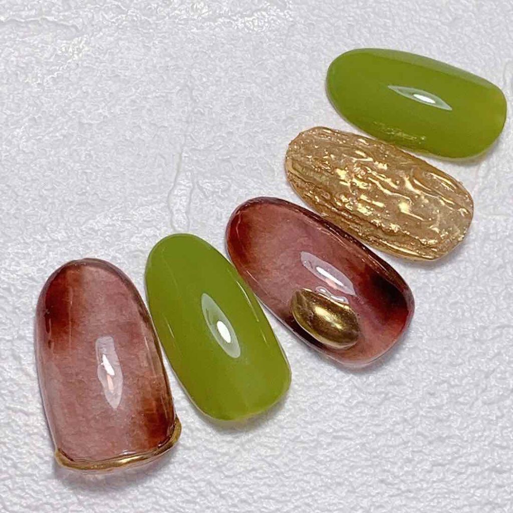 カラージェル ネイル工房の口コミ べっ甲ネイルとくるみネイルを取り入れたネイ By Aiainail フォロバします 乾燥肌 代後半 Lips