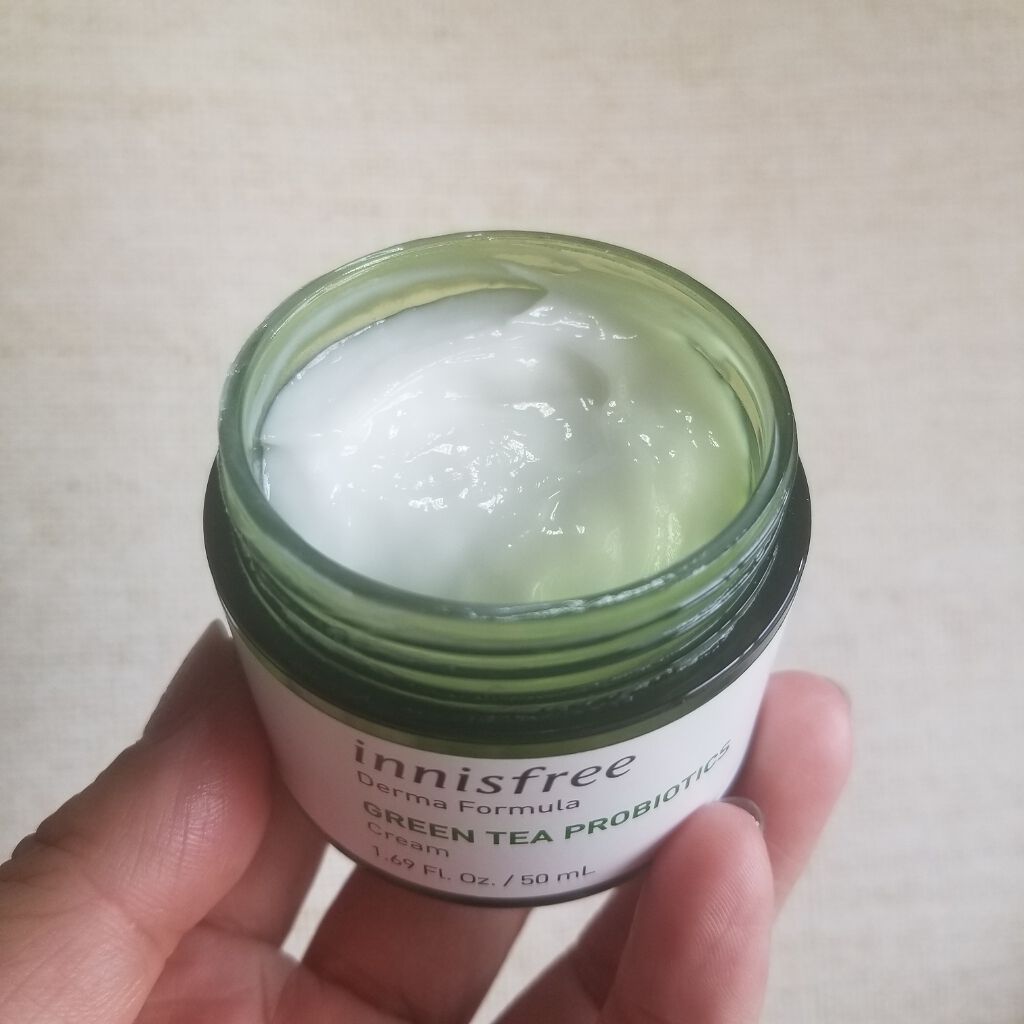 ダーマ グリーンティー プロバイオティクス クリーム Innisfreeの口コミ ニキビケアにおすすめのフェイスクリーム 韓国コスメ大好きおまみ By おまみ 脂性肌 30代前半 Lips
