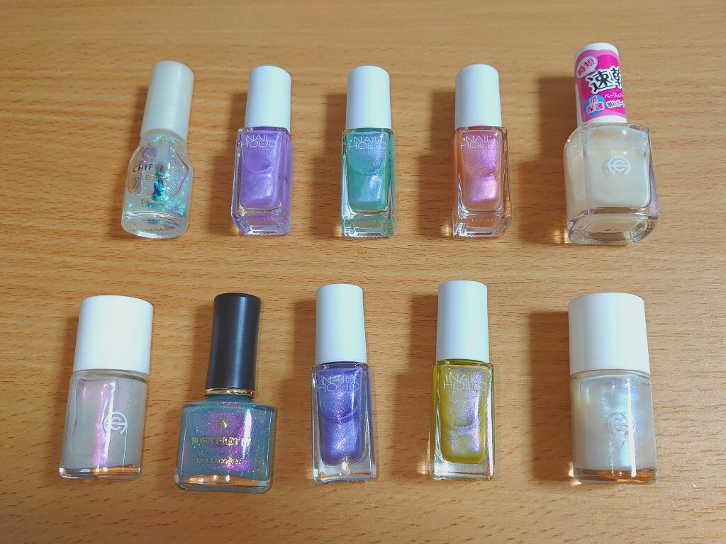 ネイル エナメル ちふれを使った口コミ オパールネイル4枚目に使ったポリッシュを載 By 月桃 混合肌 代前半 Lips