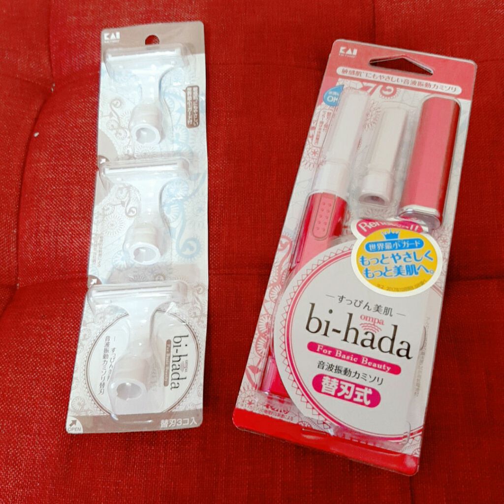 bi-hada ompa L ホルダー替刃2個付|貝印を使った口コミ 「be ...