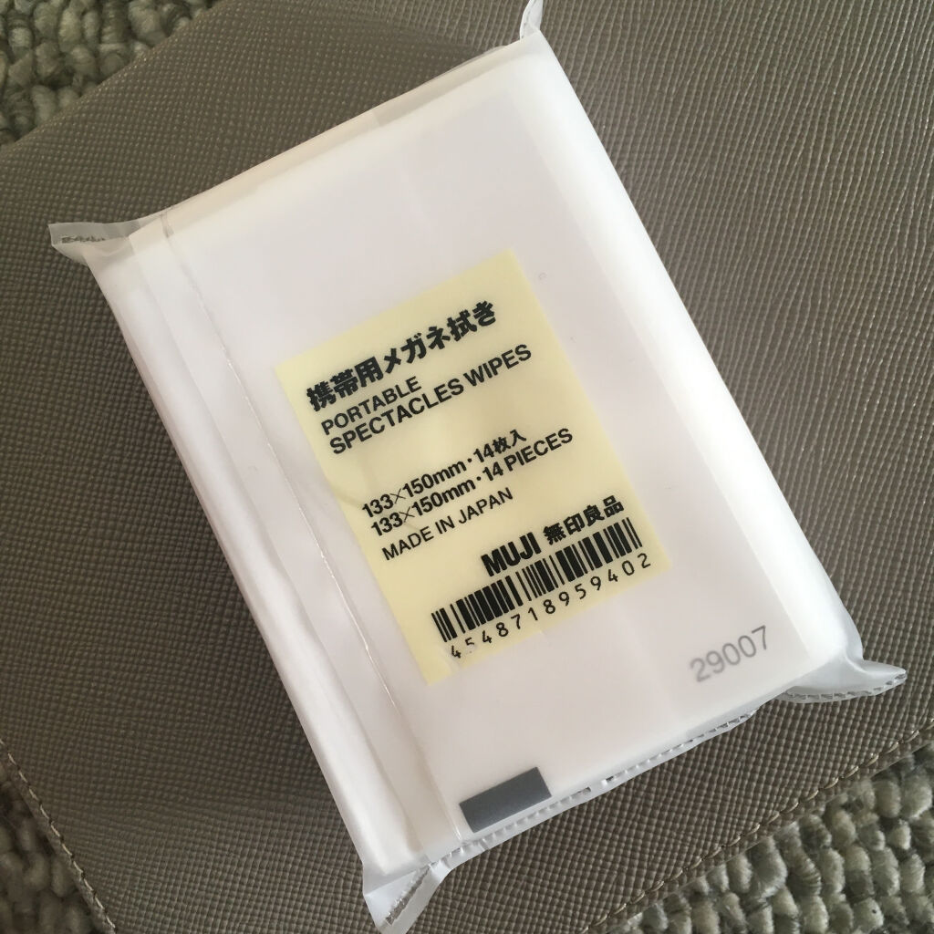 携帯用メガネ拭き 無印良品の口コミ 84円で買える快適 無印良品の携帯用メ By あいうえ フォロバ強化期間 混合肌 代前半 Lips