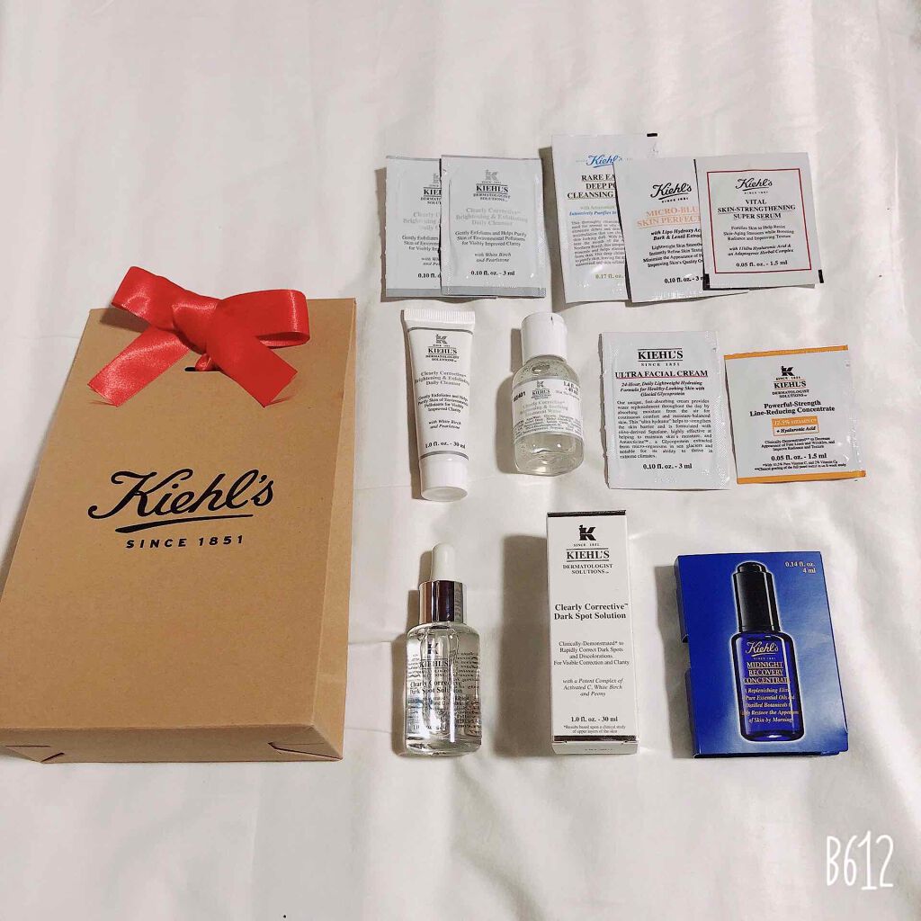 キールズ 透明美白美容液 スターターキット Kiehl Sの口コミ Kiehl S買ったらたくさんサンプルつい By はやみ フォロバ100 乾燥肌 代後半 Lips