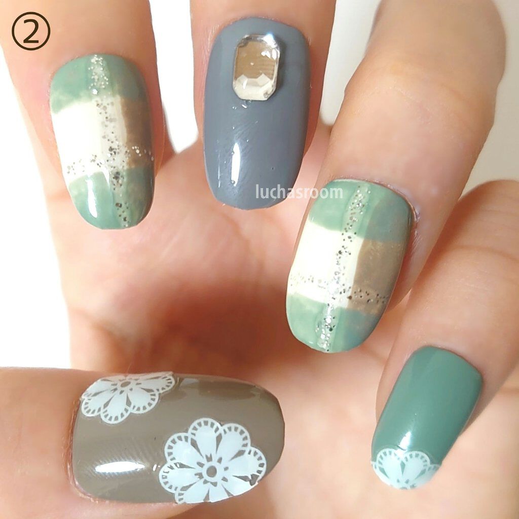 Pa ネイルカラー プレミア Paを使った口コミ 冬はチェックネイルもかわいい 淡めのカラー By るか 乾燥肌 Lips