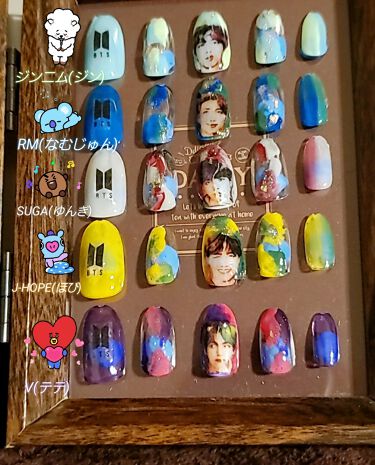 Irogel Irogel イロジェル の口コミ Btsでネイルチップフルメンバー完了 あ By まっきぃ 混合肌 30代後半 Lips