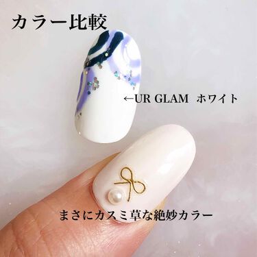 ワイヤー風ネイルアート キャンドゥを使った口コミ かすみ草ネイル ﾟキャンドゥスモーキ By Kiki 混合肌 Lips