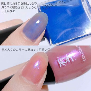 ネイルポリッシュ Rmkの口コミ Rmkの夏 どんな色も青ラメネイルに変えて By おいも Lips