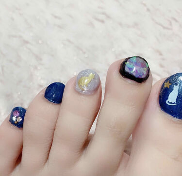 ダイソーネイルシール Daisoを使った口コミ セルフジェルネイル 醜い足が出ます By じじちゃん 混合肌 30代後半 Lips