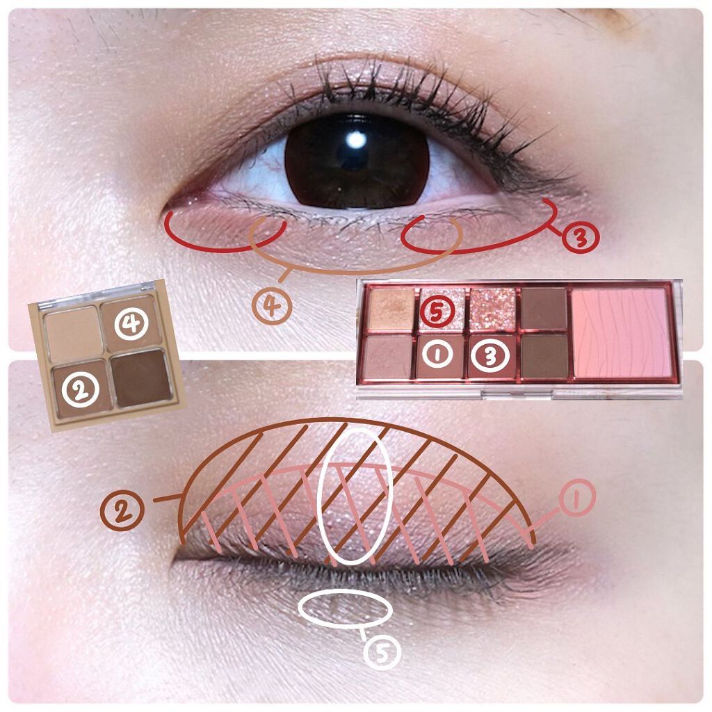 LINE FRIENDS EDITION｜rom&ndを使った口コミ 「最近ハマってる涙袋メイク🥺🥺ひたすら盛ると