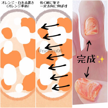 ネイルホリック ネイルホリックを使った口コミ オレンジマーブルネイル 使ったもの 親 By ねるる 代前半 Lips