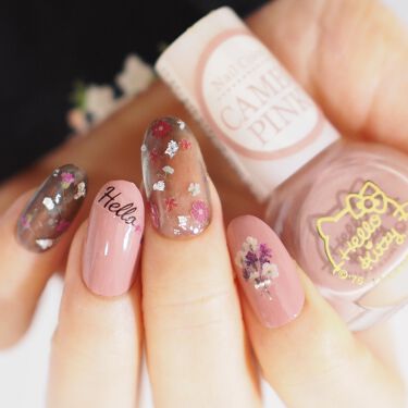 しずくネイルシール キャンドゥを使った口コミ 100均ダイソーフレンドネイルでシースルー By Yuyu 300yen Nail Lips