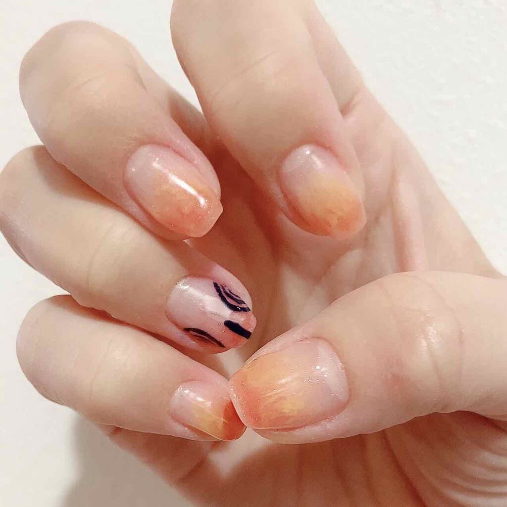 キャンジェルノンワイプクリア プリジェルを使った口コミ ナチュラル鬼滅ネイル ﾟ煉獄杏寿郎 猗 By ももはら コスメ垢 混合肌 30代後半 Lips