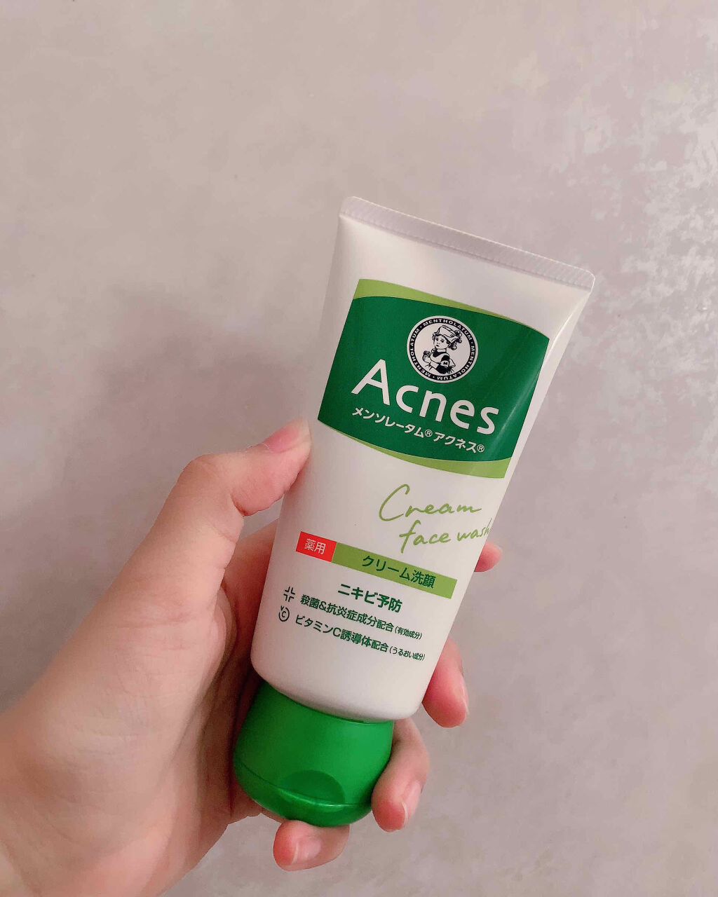 薬用クリーム洗顔 メンソレータム アクネスの口コミ ロート製薬 Acnes 税抜378円 さわ By Yui Lips