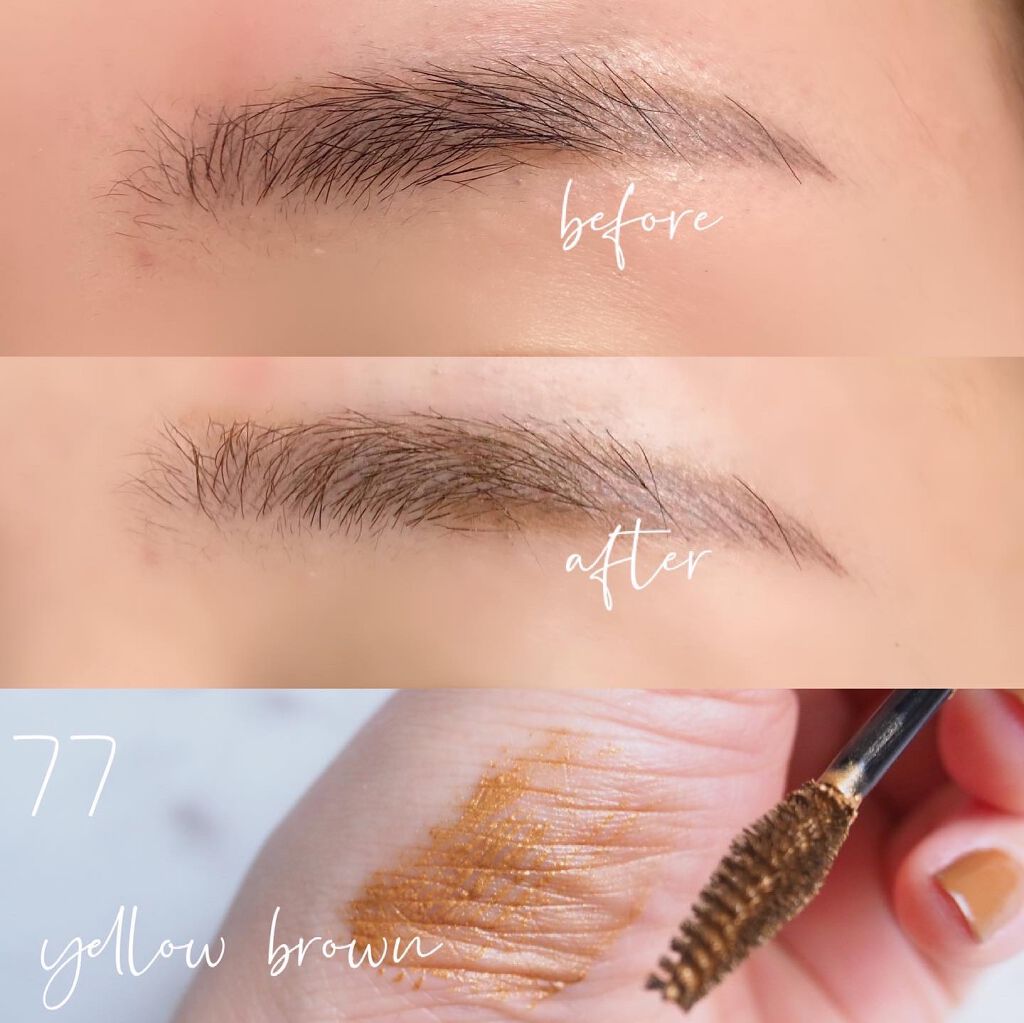 アイブローカラーワックス N マキアージュの人気色を比較 マキアージュ アイブロウマスカラマキアー By Miyuki Cosme 混合肌 30代前半 Lips