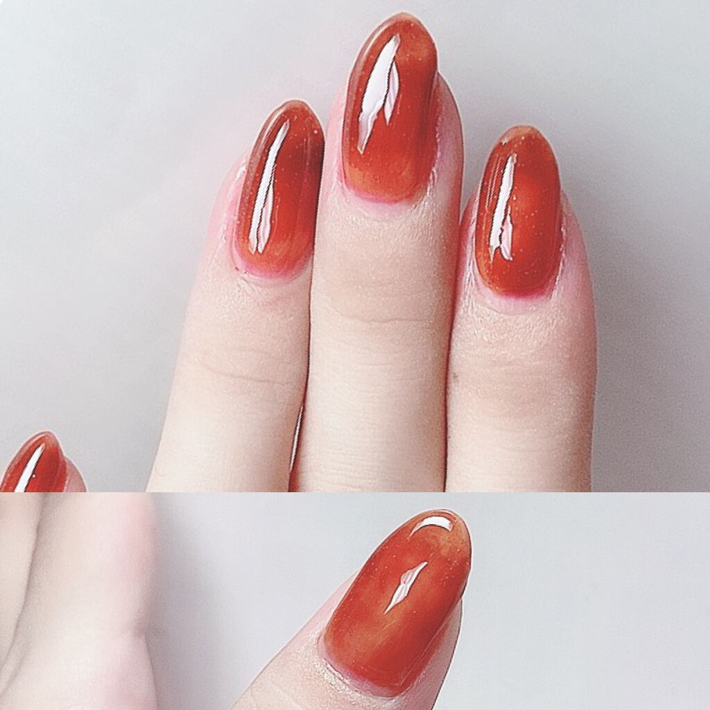 リキュールネイル3 キャンドゥを使った口コミ 100均ネイル2本でできる べっ甲飴ネイル By ゆき姉 多忙 敏感肌 Lips